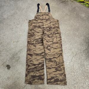 Vtg COLUMBIA SPORTSWEAR Gallatin Range Camo Outdoors Hunting Wool Overalls XXL